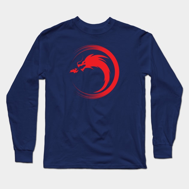 Dungeons and dragons- Dragon icons Long Sleeve T-Shirt by tubakubrashop